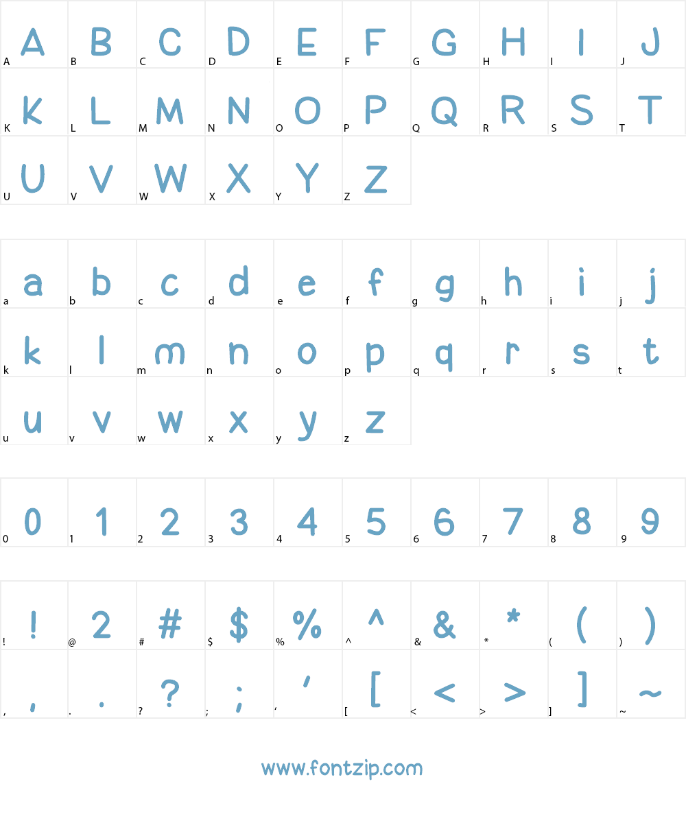 Be Kind To The Earth Font Character